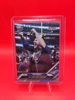 Max Muncy 2024 Topps Now WS-7 World Series Champions Dodgers Card Champions