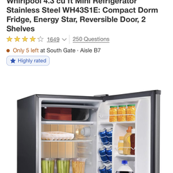 MINI FRIDGE WHIRLPOOL