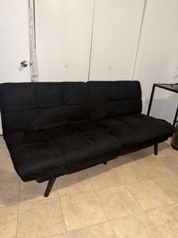 Black futon  sofa bed
