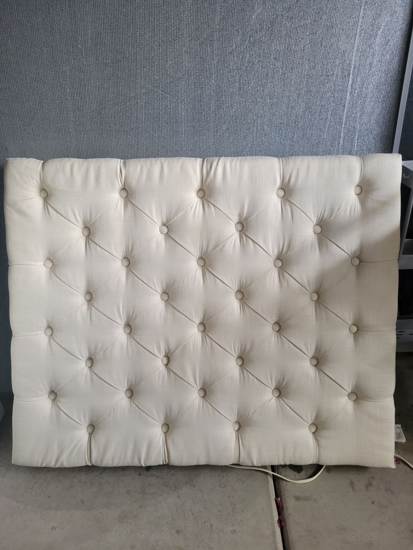 Twin headboard for dorm bed