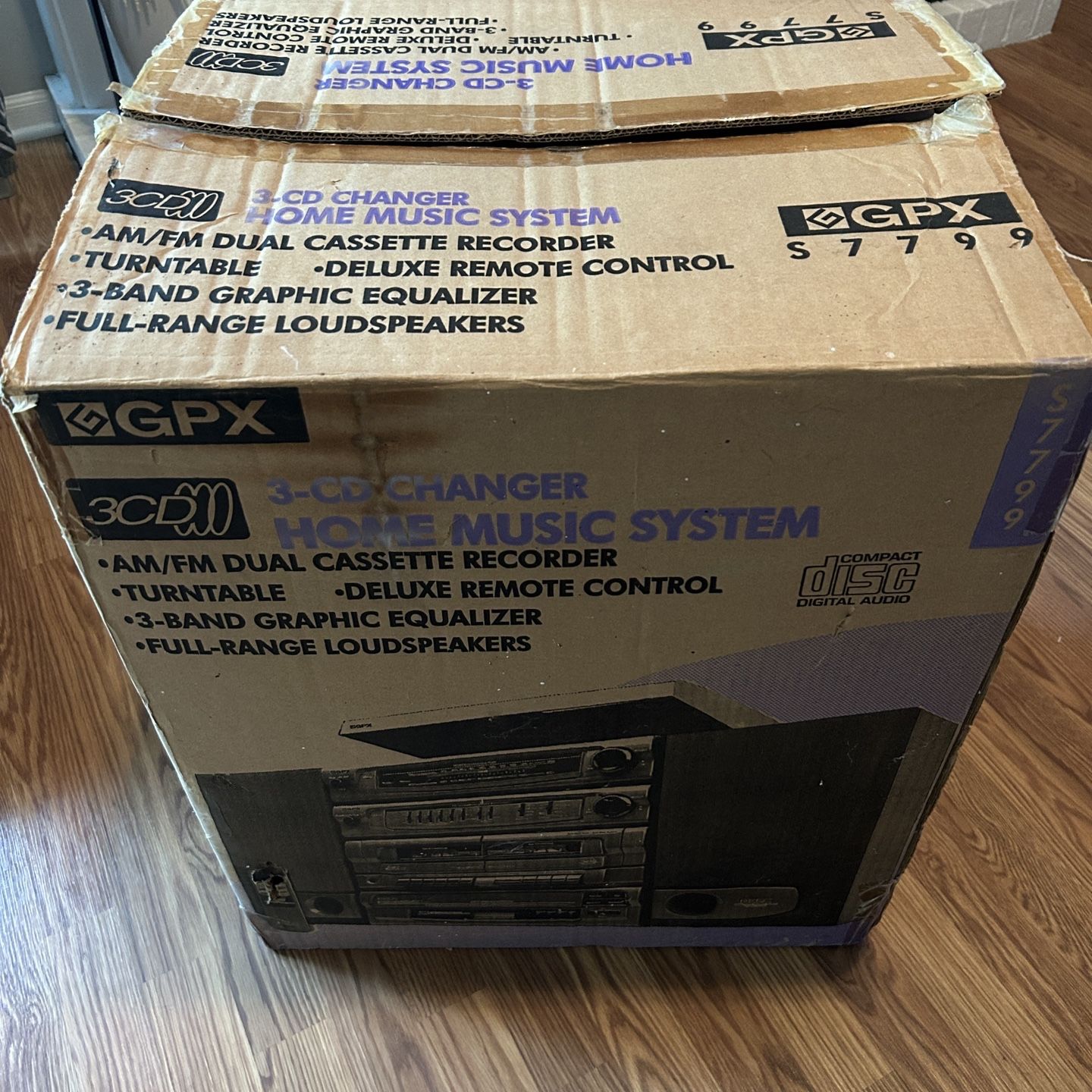BRAND NEW IN BOX 1999 GPX S7799 Home Music System - Turntable
