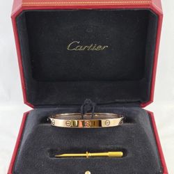 Cartier Love Bracelet 18 Inch With Screw And With Certificate
