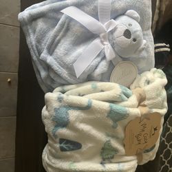 4 Baby Blankets 