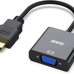 BENFEI HDMI to VGA, Gold-Plated Adapter (Male to Female) for Computer, Desktop, Laptop, PC, Monitor, Projector, HDTV, Chromebook, Raspberry Pi, Roku, 