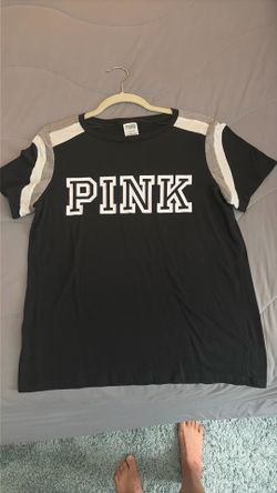 Women’s Blk/wht/gray T-shirt by Pink