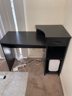 Black desk