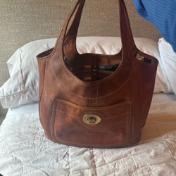 Vintage Coach Leather Bag 