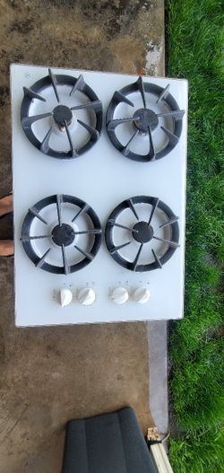 Gas Glass CookTop - White