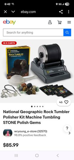 National Geographic Hobby Rock Tumbler Kit