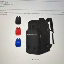 Ski Boot Back Bag 50L Red - Multi Purpose Back Pack