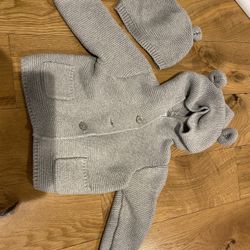 Gap Baby Sweater With Hat 