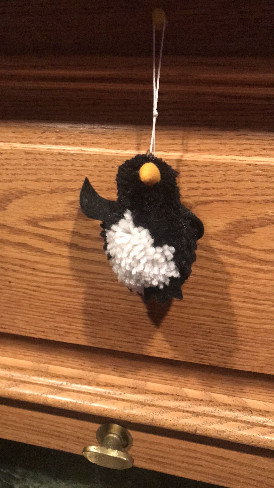 Pom-Pom Penguin Ornament