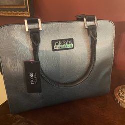 Brand New Nicole Miller Black & Silver Purse