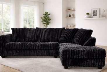 NEW BLACK SECTIONAL SOFA, INCLUDING FREE DELIVERY PAY UPON ARRIVAL