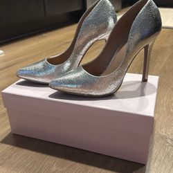 Silver Pumps