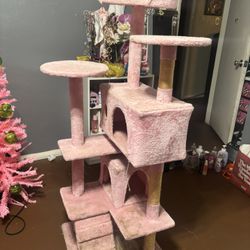 Pink Cat Tree