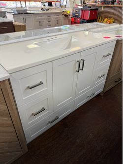 49 in. Single Sink Bathroom Vanity with Acrylic Top