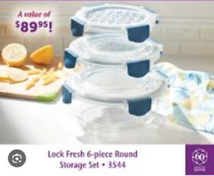 Juego De 6 Piezas Redondas Para Guardar