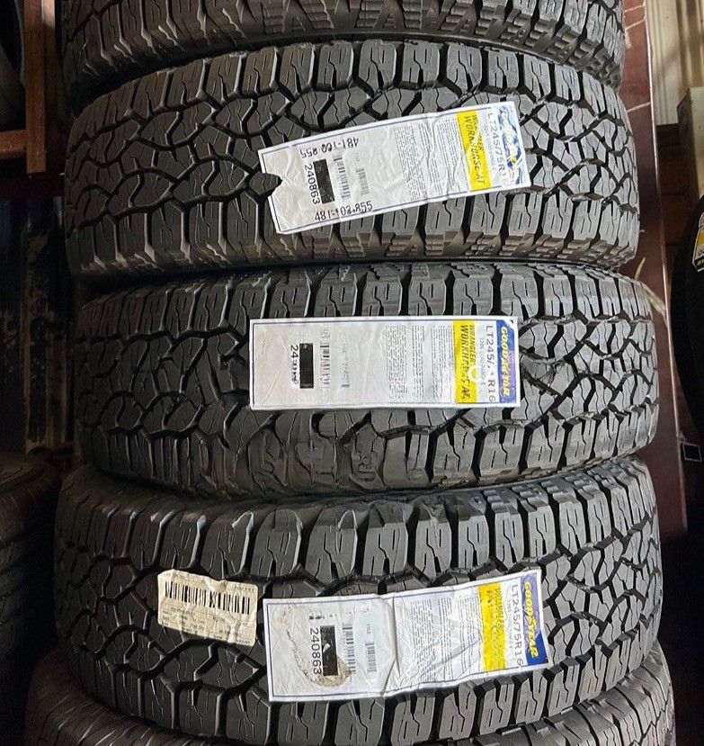 LT245/75/16 Goodyear AT New Set of Tires !!