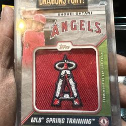 2021 Topps Shohei Ohtani Spring Training Cap Logo Patch Card 