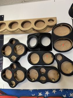 Subwoofers panels amplifiers installations 