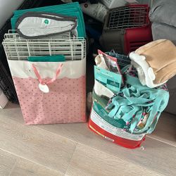 Guinea Pig Cage Setup (Midwest With Liners, Food, Feeder, Water Bottle)