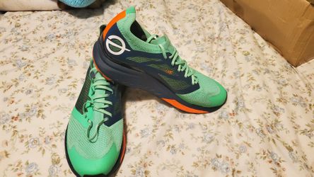 The Flight Vectiv Men's Running, Chlorophyll Green/Monterey Blue (Size 10.5)