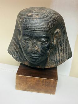 Egyptian sculpture stone museum replica