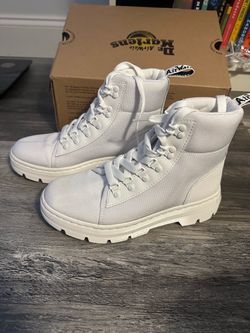 Dr. Martens AirWair White Canvas Boots