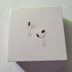 Brand New Generation 3 earbuds with spatial sound and magsafe charging and lighting cable