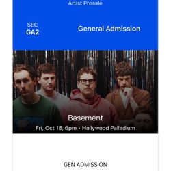 Basement UK concert
