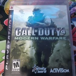 Call Of Duty 4 Modern Warfare Playstation 3/PS3 (Read Description)