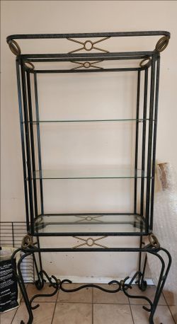 Iron glass hutch