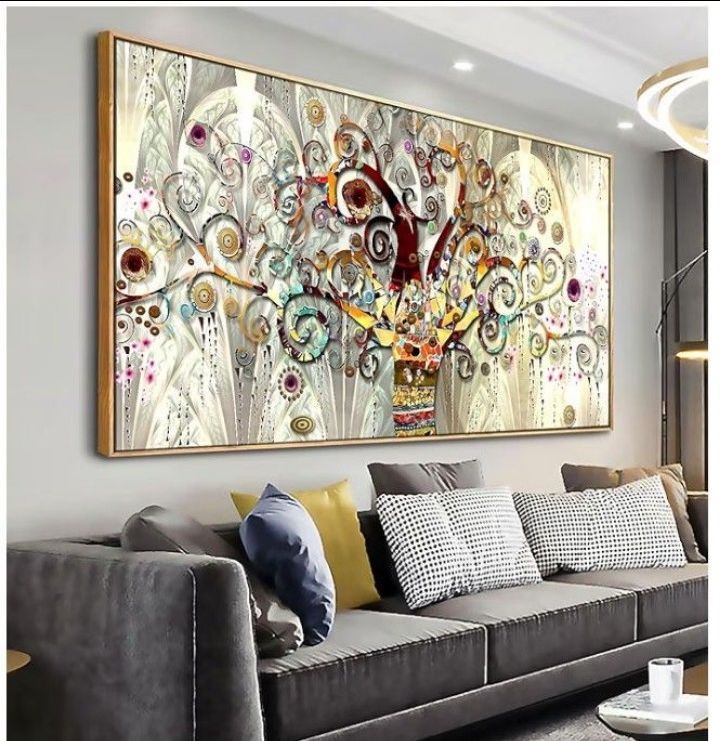 Wall Art Abstract Art Paintings Tree of Life Posters Prints Landscape Picture Colorful Modern Canvas Painting for Living Room Bedroom Office Large