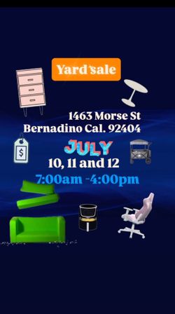 Mañana yarda de muebles