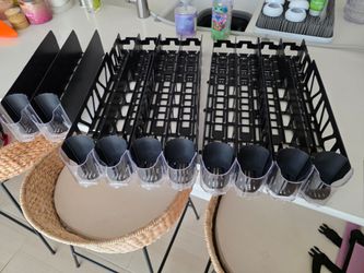 Visi-Fast Spring-Loaded Drink Pusher Glides (Lot of 3 / 10 Tracks Total)