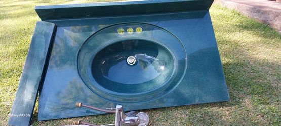 Green Vanity Top
