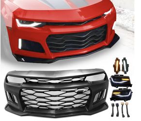 2010-2013 Chevy Camaro ZL1 Style Front Bumper w/ Headlights Fog Lights