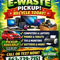 Free electronic waste pickup