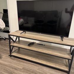 Vizio 50" 4K Smart TV + 3-Tier TV Stand — Bundle $200 OBO