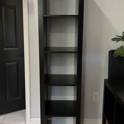 IKEA Black 5 Cube Storage System Bookcase Book Shelf-Vertically Or Horizontally