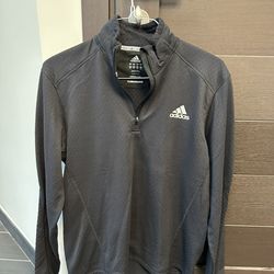Adidas 1/4 Zip Fleece Climawarm Running Shirt large
