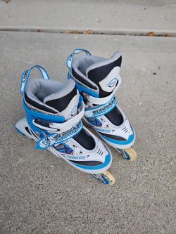 Suxiang Kids Inline Skates Blue White