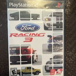 Ford Racing 3 (Sony PlayStation 2, 2005) Game, Manual & Case