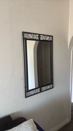 MOVING SALE 🚚 Large Black Metal Wall Mirror