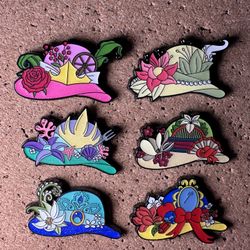 Disney Trading Pins Disney Princess Hat Blind Box Bundle Lot [6 Pins]