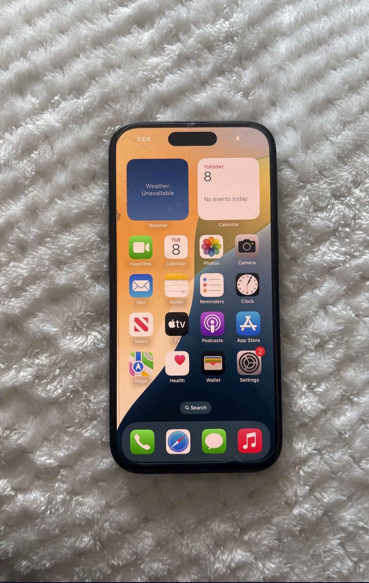 Black iPhone 15