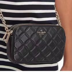 Kate Spade New York Natalia Quilted Smooth Leather Double Zip Crossbody Price Is FIRM