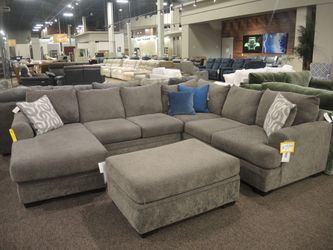 Main & Co. Croft 2 Piece Reversible Chaise Sectional - Charcoal Gray | L-Shaped Couch | Corner Couch
