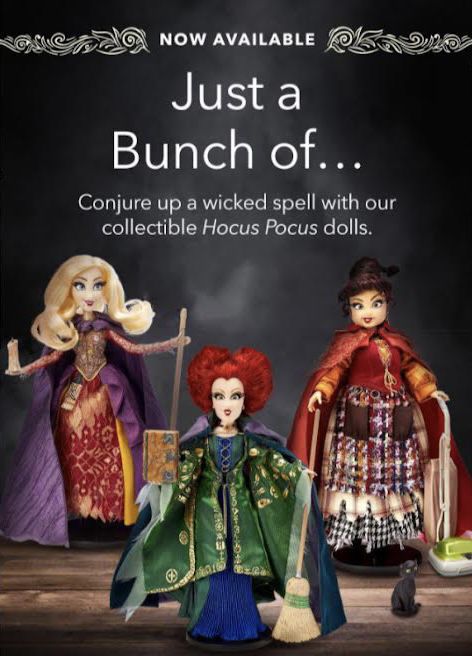 Disney Limited Edition 5000 Hocus Pocus Sanderson Sisters Dolls Set*IN HAND